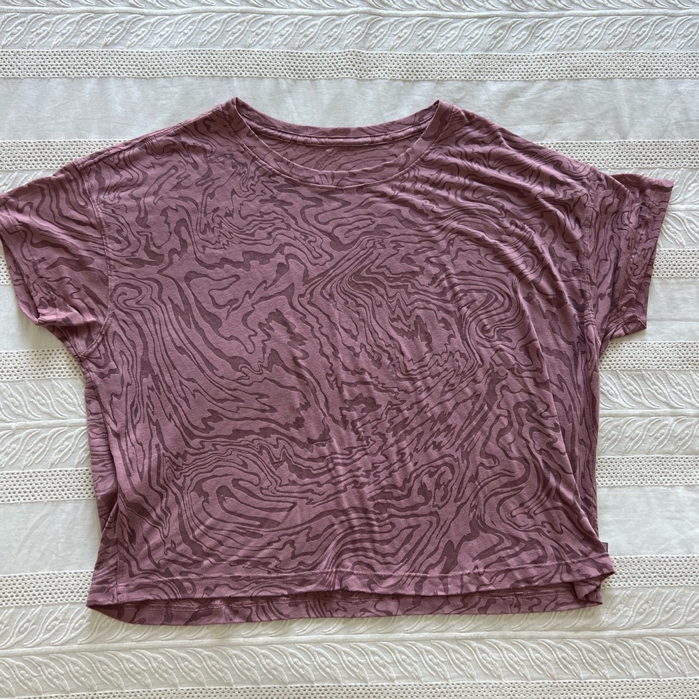 Lululemon Marbled Crop Top